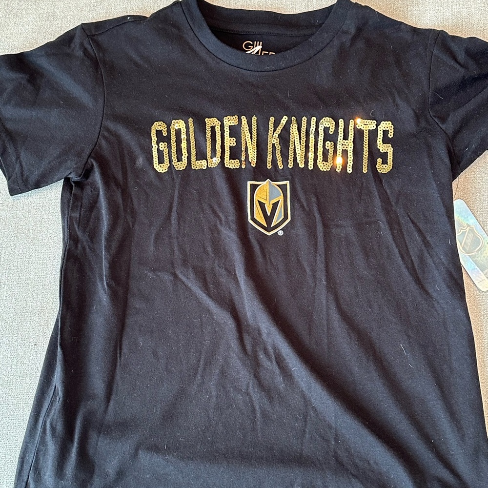 BNWT XS Vegas Golden Knights sequined tee